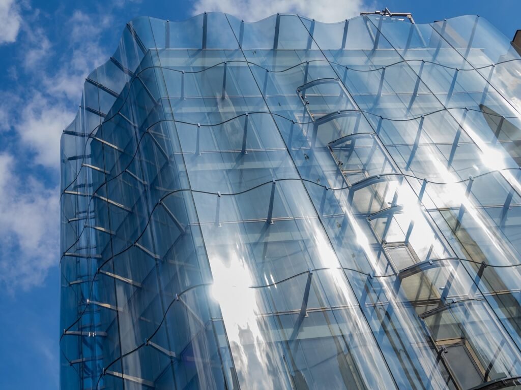 samaritaine, facade, paris, building, architecture, glass, design, city, urban, modern